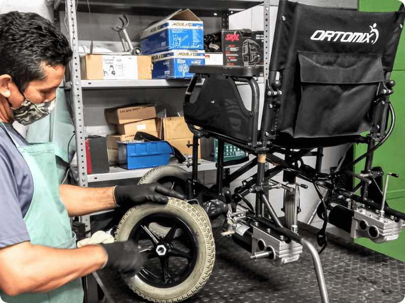 Manutenção de cadeira de rodas - Ortofor