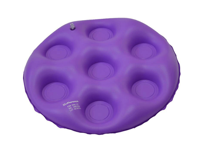 Almofada inflável redonda caixa de ovo